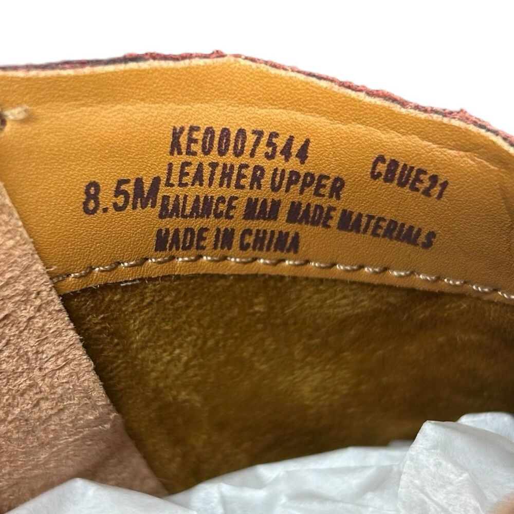 Kork-Ease Riley Boots Dark Brick Distressed Red Leather Ankle Zipper Women’s 8.5 - Picture 8 of 10